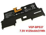 今日 Vgp-bps37 バッテリー  Sony Vaio Svp11227scb Svp11 Svp112a1cl Svp11214cxb Pro 11 7.5v 31wh